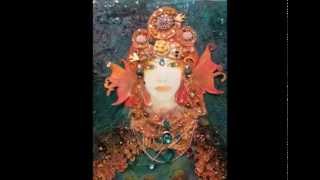Mixed media art - mermaid Ocean