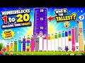 🌈 Giant Purple Ruler! 📏 Numberblocks 1 to 20! Count Cubes! 🔢