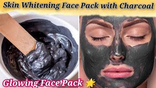 Diy | Skin Whitening face pack | Charcol Face Pack| Healthy, Glowing , Glass Skin Home Remedies