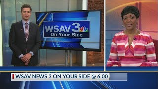 WSAV News 3 at 6:00 p.m. - Couple ties knot on Zoom