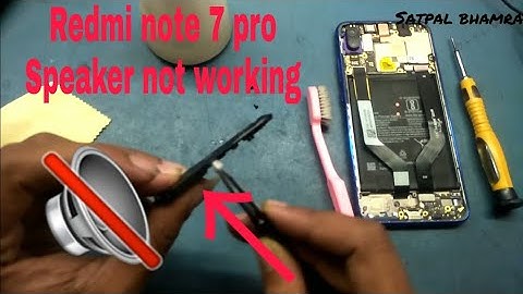 Redmi Note 7 Pro ; How to repair speaker cracking or low sound in 10 minutes