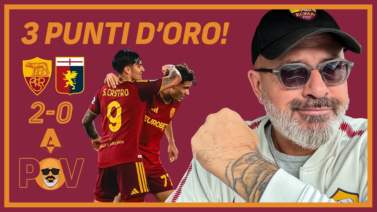 🟡🔴 ROMA-GENOA 2-0 POV | Magia di Castro e prima gioia per Lulli! ✨