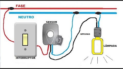 COMO INSTALAR SENSOR DE PRESENÇA COM INTERRUPTOR