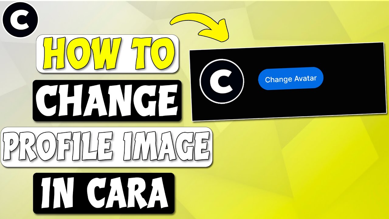 Cara Message Profile How To Change Profile Image In Cara App | Change Avatar In Cara - YouTube