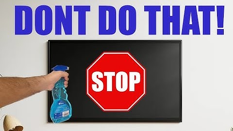 How to clean you TV screen without damaging it!