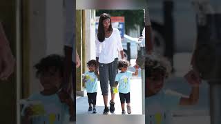 Zoe Saldaña and Marco Perego beautiful family ❤❤❤ #celebrity #love #family #shorts