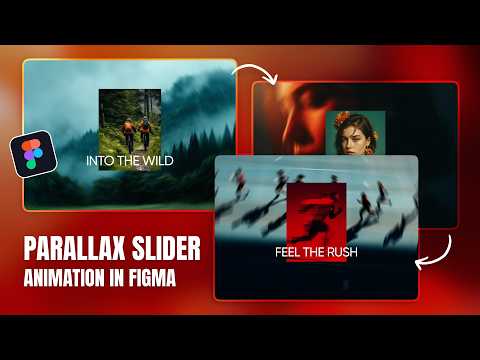 Create PARALLAX IMAGE SLIDER Animation Using Figma | Figma Tutorial