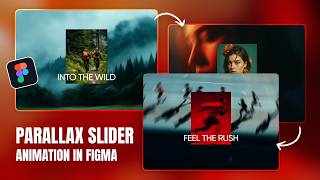Create PARALLAX IMAGE SLIDER Animation Using Figma | Figma Tutorial