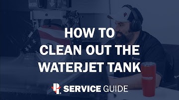 How To Clean Out the Waterjet Tank | CNC Sawjet Service