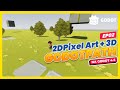 CRIANDO O CENÁRIO HD-2D (OCTOPATH TRAVELLER) na GODOT 4.6 | Pixel Art + 3D HD
