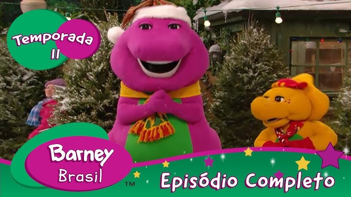 Barney, o dinossauro roxo cantante, dançante e da criançada, marcou mu