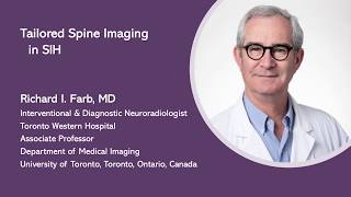 Richard Farb, MD - Tailored spine imaging in SIH