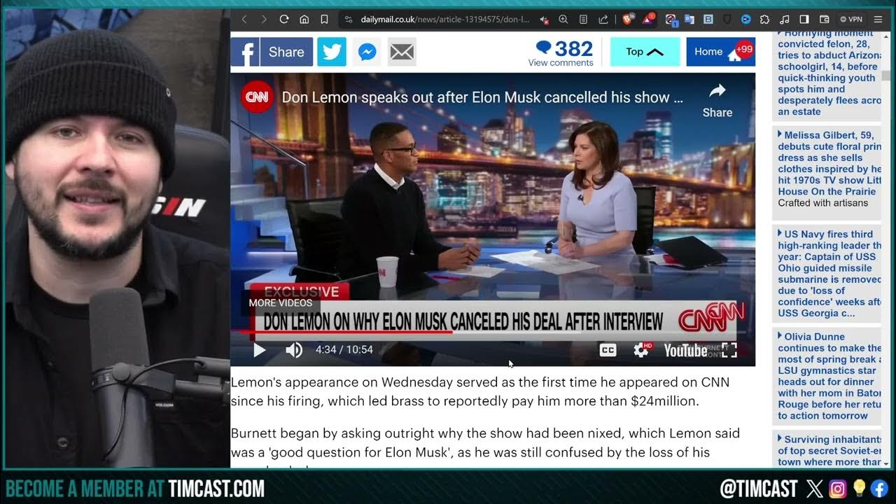 Don Lemon FURIOUS After Elon Musk FIRES Him Before EVEN STARTING After Don’s POOR Performance