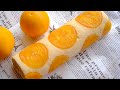 โรลเค้กส้มเชื่อมน้ำผึ้ง Honey Orange Swiss roll cake