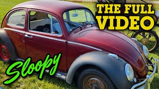 1963 BEETLE SLOOPY THE FULL VIDEO #vw #barnfind #beetle #barnbug #lucky #streetfreaksgarage #found