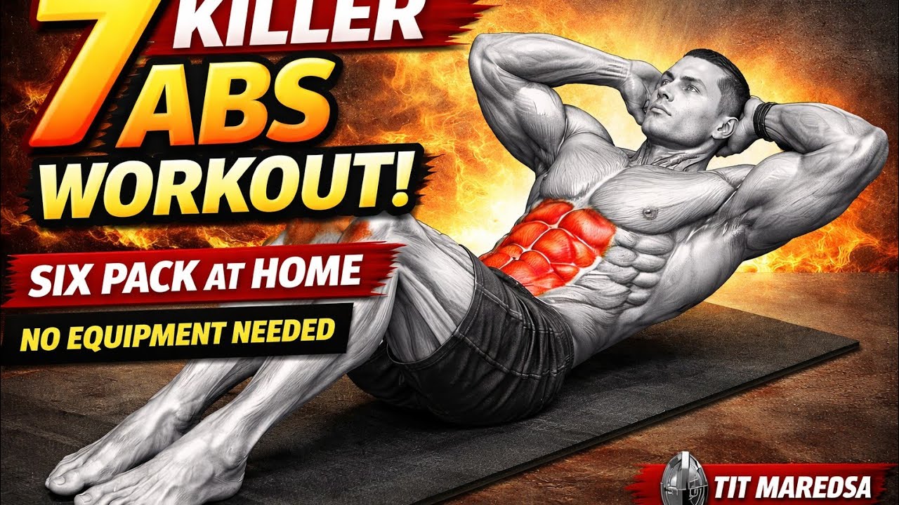 7 Killer Abs Workout at Home | Six Pack Abs Without Gym | Fit Warrior
