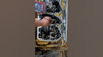 NEW C18 - WET STACKING - caterpillar #shortsfeed #engine #cylinderhead #mechanic