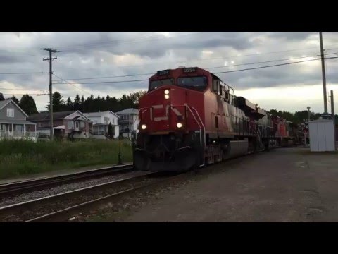 Train de fret CN à Chambord - Québec - CANADA