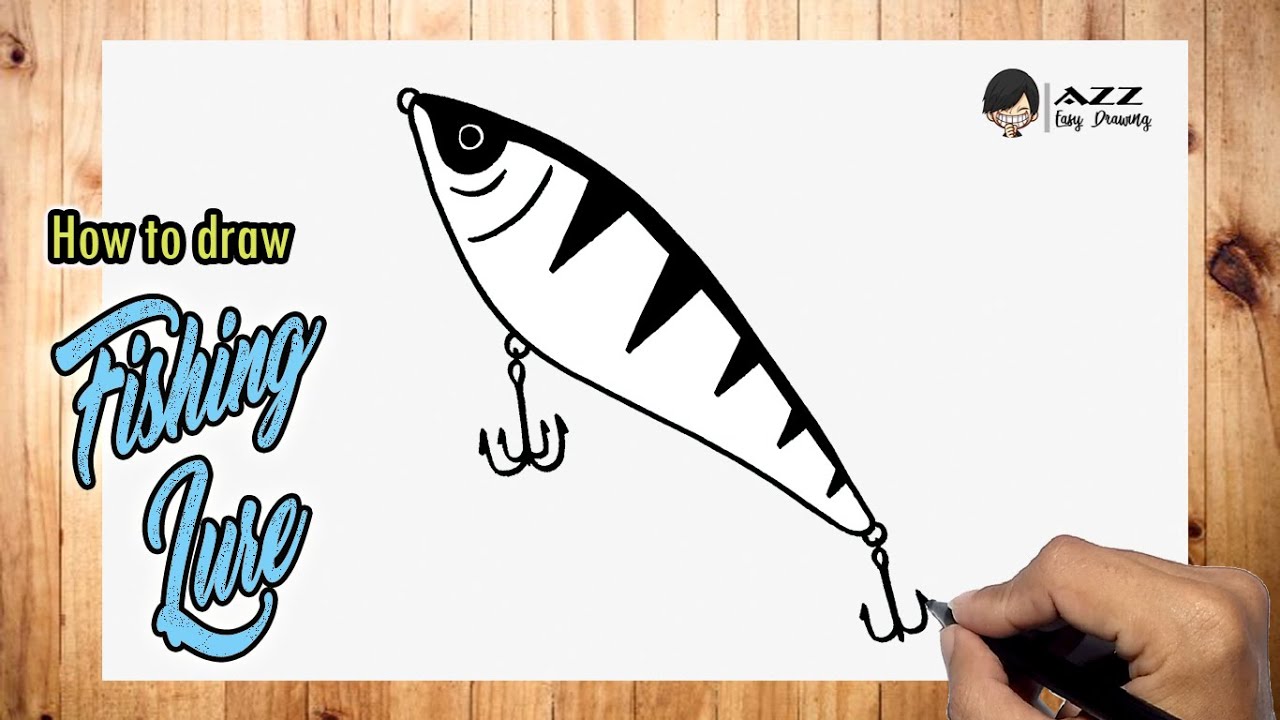 How to draw Fishing Lure step by step 