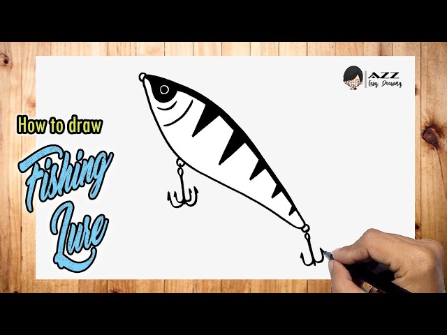 How to draw Fishing Lure step by step 