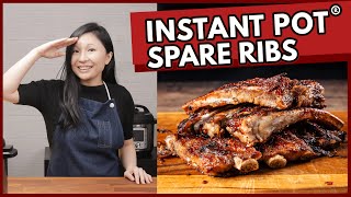 Instant Pot Spare Ribs | Fall Off The Bone Tender & Juicy!