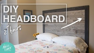 I made a headboard out of shiplap boards. this diy is especially
useful in small rooms since it secured right to the wall and doesn't
take up mu...