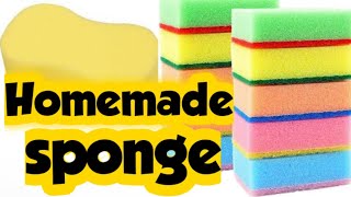 Diy sponge/Homemade sponge/How to make sponge at home/Making sponge at home/Diy homemade sponge