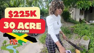 30 Acres + STREAM + 6 BEDROOM 2-Storey House ( Partly Built ) St Mary, Jamaica