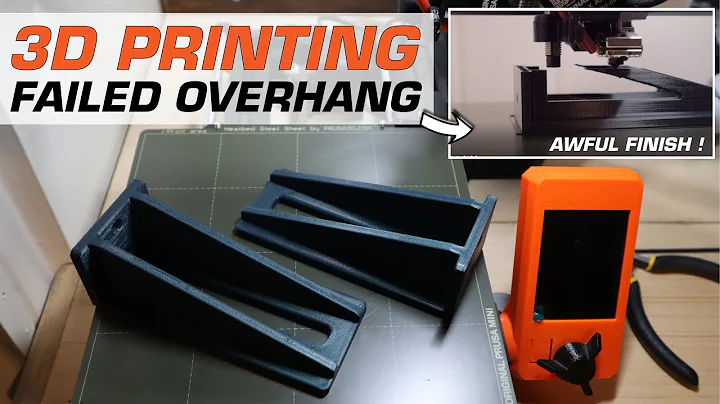 FAILED 3D PRINT - Overhang Design Desk Brackets