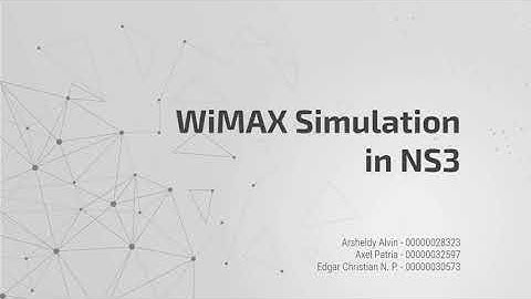Wireless Mobile Communication - WiMAX Simulation - Group 6