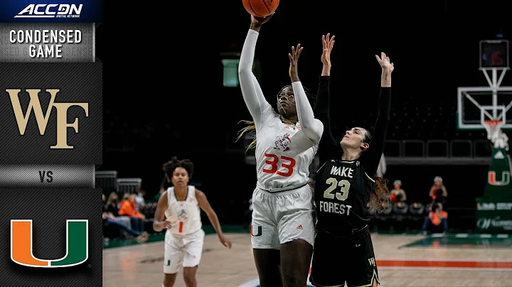 Wake Forest vs. Miami Condensed Game | 2021-22 ACC Womens Basketball