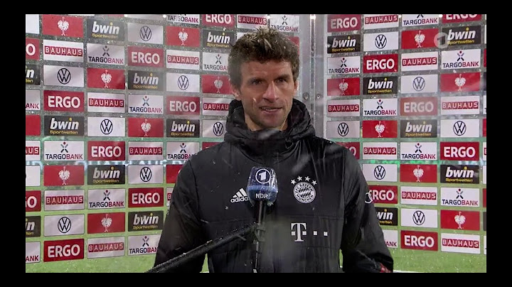 DFB Pokal: Thomas Müller genervt von Reporterin - Holstein Kiel : Bayern München 8:7 (n.E.)