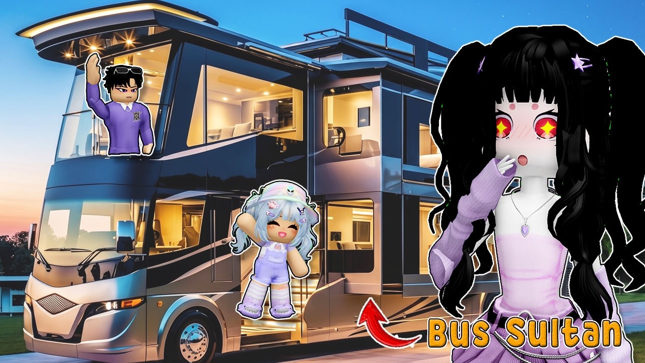 LIBURAN NAIK BUS SULTAN SUPER MEWAH | ROBLOX INDONESIA
