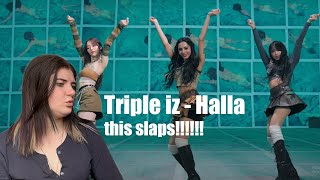 Triple iz  Halla | Official Video REACTION