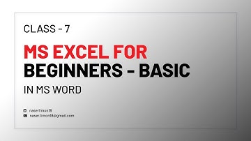 Class 7 - MS Excel For Beginners Basic Tutorial | Basic Tutorials in Bangla | Excel Beginners Guide