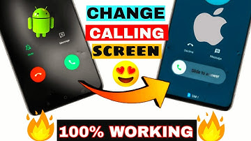 how to change caller screen on android |😍 iphone style caller screen for android | slide to answer.