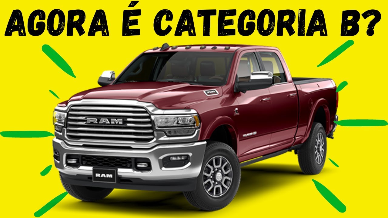 ATENÇÃO: DODGE RAM PODE DIRIGIR COM A CATEGORIA B? - YouTube