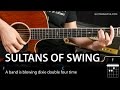 How To Play Sultans of Swing on guitar tutorial (easy lesson chords)