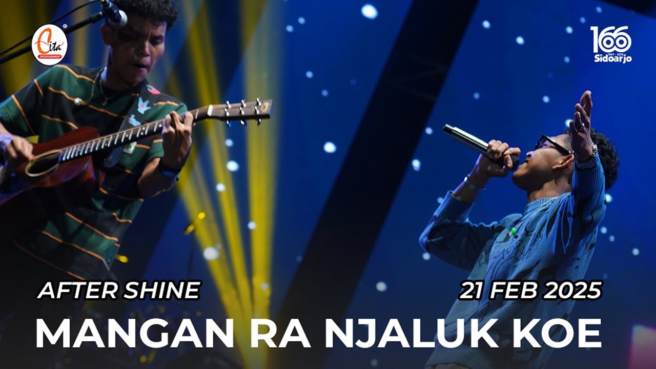 AFTERSHINE - MANGAN RA NJALUK KOWE (Live Performance at HARJASDA 166 Sidoarjo)
