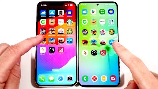 iPhone 13 vs Galaxy S24 Speed Test #2 (iOS 17.4.1 vs One UI 6.1) by Nick Ackerman 31,021 views 1 month ago 14 minutes, 47 seconds