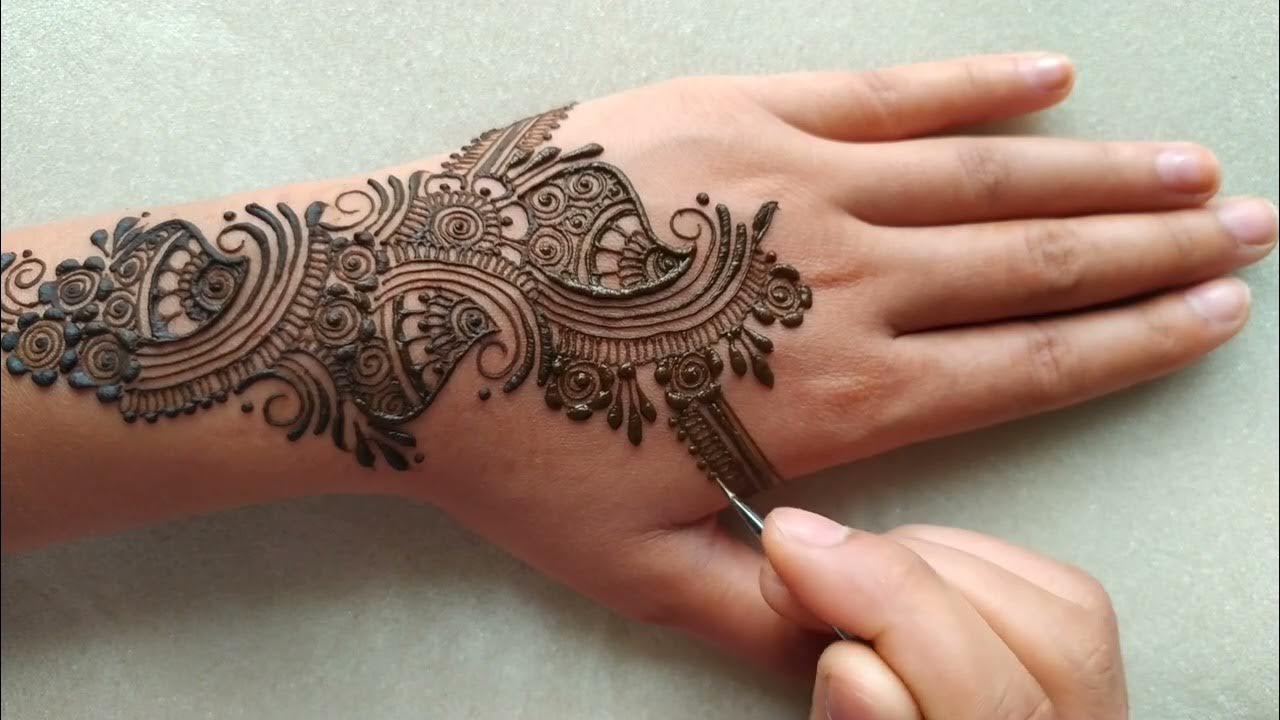 Arabic mehndi design | Simple mehndi design | Mehndi design for ...