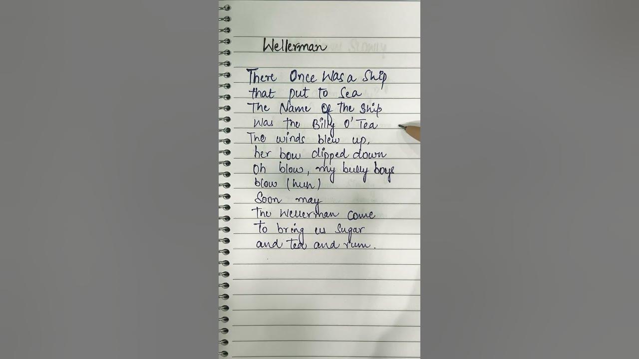 Wellerman song lyrics ~ Nathan Evans & Santiano Wellerman song lyrics ~ Nathan Evans & Santiano