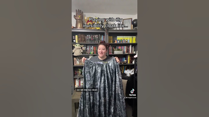 Playing with my invisibility cloak like… Wizarding World of Harry Potter