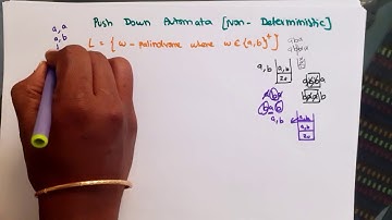 TOC part 49 - Non deterministic Push Down Automata Example 2 in Tamil
