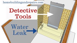 Simple Method For Checking Bathtub Shower Walls For Water Leaks  House Repair Forensics