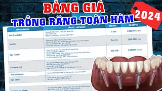 Bảng Giá Trồng Răng Impant All-on-4| Cách Tính Chi Tiết Biết Ngay Hết Bao Nhiêu Tiền