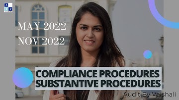 Audit Procedures To Obtain Audit Evidence | Compliance procedures Substantive Procedures | May 2022