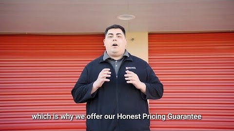 Honest & Transparent Pricing at Security Public Storage