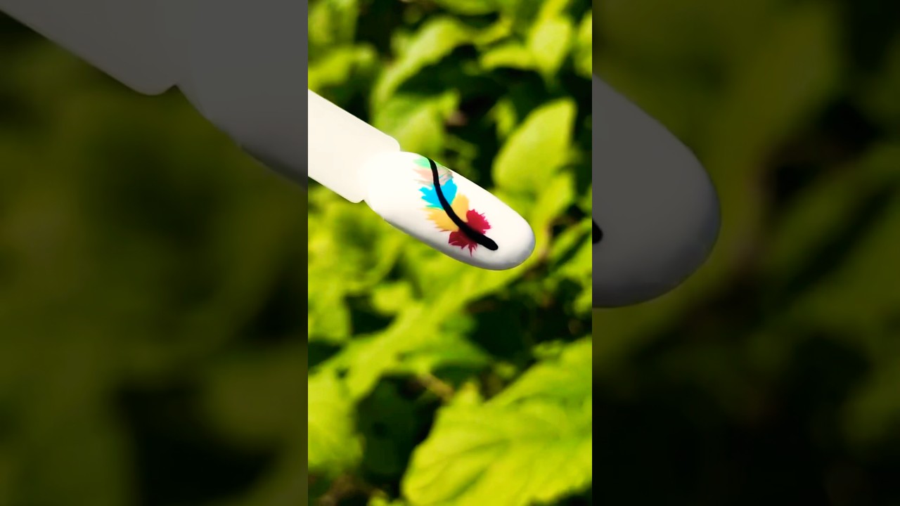 Beautiful Feather Nail Art Tutorial 🌈✨ | Easy DIY Nail Design | Enchanted Nail Scape 