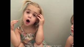 Two years old...almost potty trained...time to discuss career options!